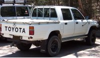 Hilux 1991 year, view behind