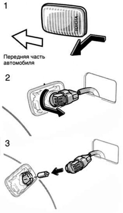 Как поменять лампочку на камри