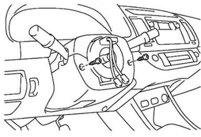 Как снять руль камри 70 Removing the steering wheel and trim from the driver's side (Toyota Camry XV30, 