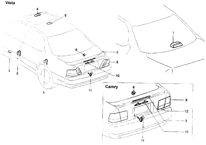 Как снять фару тойота виста ардео Svetlomety - nastavenie, výmena, demontáž (Toyota Camry Vista V40, 1994-1998) - 