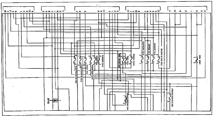 Монтажный блок №1 (под панелью приборов) (Тойота Карина Т190, 1992-1996 ...