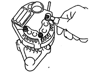 Как проверить снятый генератор тойота Checking and replacing the carbon brushes of the generator (Toyota Corolla E80, 