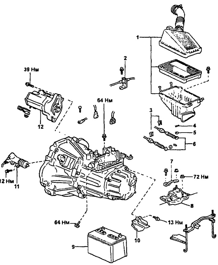 Как снять коробку автомат с тойота корона Removing the gearbox C50 and C52 (Toyota Corona T190, 1992-1997) - "Transmission