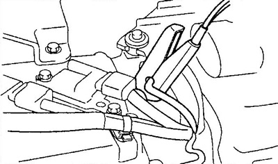 3. Подсоедините стробоскоп, как показано на рисунке.