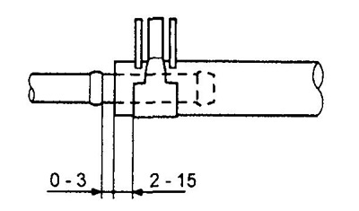 Примечание: подсоедините шланги, как показано на рисунке.