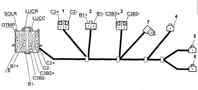 Проверка жгута электромагнитных клапанов.