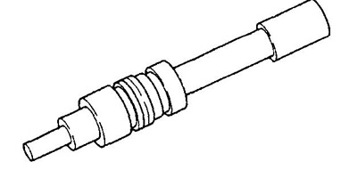 2. Снимите вал троса привода спидометра.