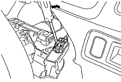 Примечание: отсоедините жгут из шести черных проводов (А), затем желтый провод (В) и жгут из двух…