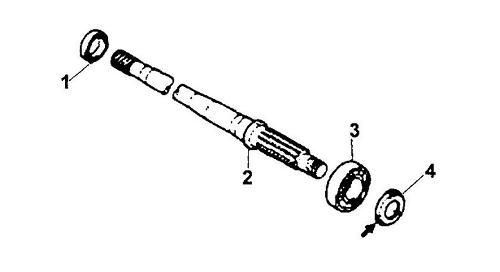 Задняя полуось.