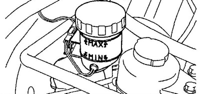 Тип тормозной жидкости — SAE J 1703 или FMVSS 116 DOT3 или DOT4