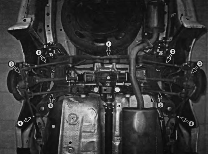 Рис. 1.2. Элементы задней подвески