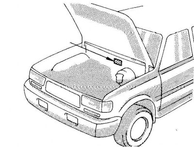 Расположение идентификационного номера автомобиля (VIN)