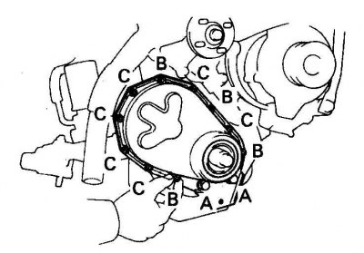 2. Нанесите на плоскость крышки герметик, установите крышку и заверните болты.