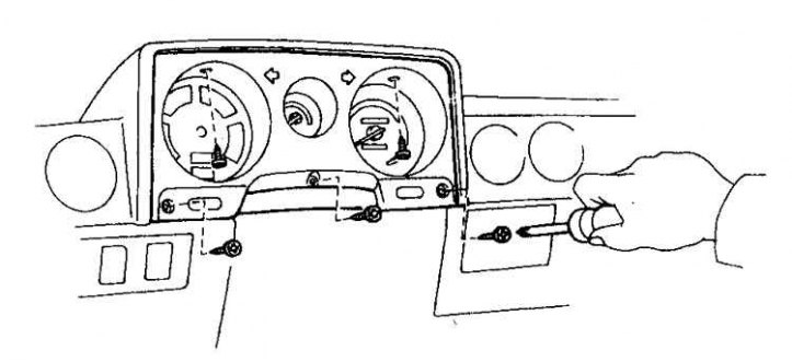 Как снять приборную панель ленд крузер 100 Instrument panel - removal and installation (Toyota Cruiser 60/80, 1980-1997, pe