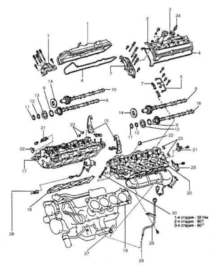 Ленд крузер 200 как снять форсунку Removal and installation of camshafts and valve lifters (Toyota Cruiser 100, 199