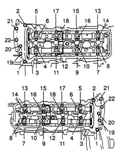 Внимание! Ввиду того, что осевой люфт распределительных валов минимален, старайтесь при извлечении…