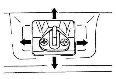 7a. Смещение двери в продольном направлении производится путем отпускания гаек крепления петельных…