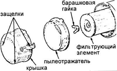 3. Визуально проверьте загрязненность, целостность и замасленнссть фильтрующего элемента. При…