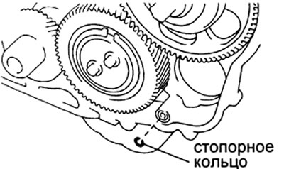 г) Снимите уплотнительное кольцо