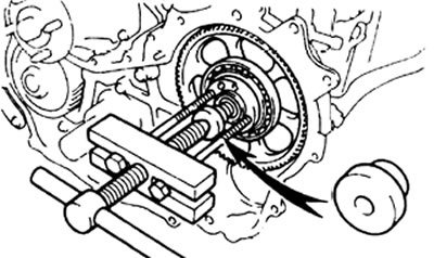Внимание: болты съемника заворачивать на глубину более 8 мм.