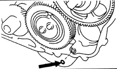 а) Установите новое уплотнительное кольцо в блок.
