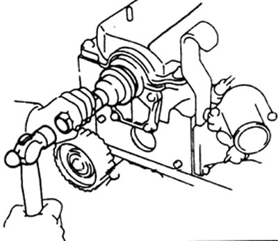 г) Используя трубу подходящего размера и молоток, легкими ударами осадите сальник до тех пор, пока…