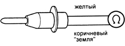 Рис. 19 Проверка сопротивления датчика температуры воздуха на впуске.