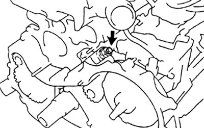 - Выверните коническую пробку.