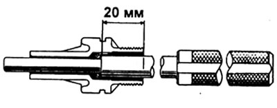 Глубина запрессовки — 20 мм