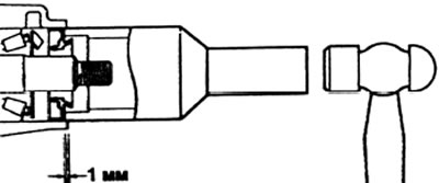 Глубина запрессовки сальника — 1,0 мм