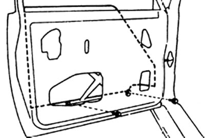 Примечание: подложите ветошь с внутренней стороны панели, чтобы не поцарапать стекло.
