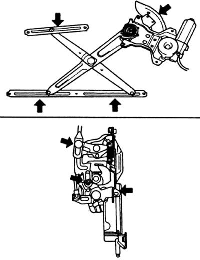 Внимание: запрещается наносить консистентную смазку на пружину механизма.