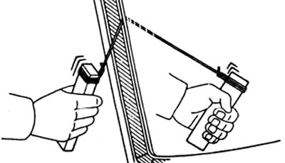 д) Извлеките стекло.