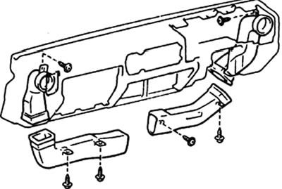 15. Снимите боковые воздуховоды.