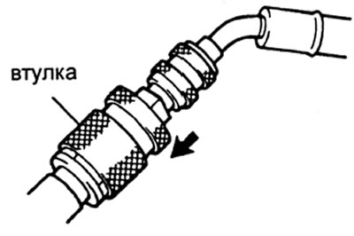 При использовании хладагента R134a применяются быстросъемные адаптеры.