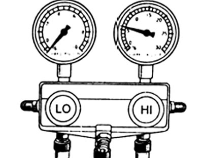 Разряжение в линии низкого давления, пониженное давление в линии высокого давления (нет охлаждения;…