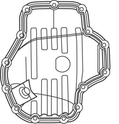 Рис. 3.89. Расположение болтов крепления масляного поддона