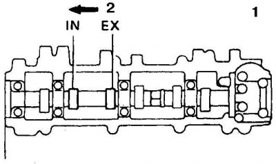 2. Проверните коленвал на 120° и проверьте зазоры впускного клапана 1-го цилиндра и выпускного…