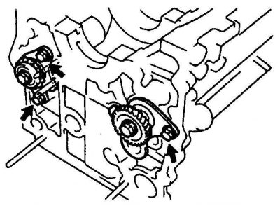 5. Достаньте оба вала.