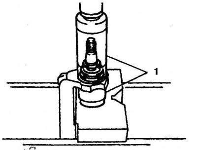 4. Если заменяется сам шарнир, то запрессуйте его гидравлическим прессом через 2 оправки (1 –…