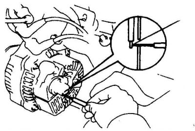 16.. Снимите с генератора заднюю крышку, соедините с массой вывод F, запустите двигатель, считайте…