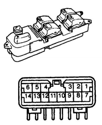 Переключатель со стороны водителя.
